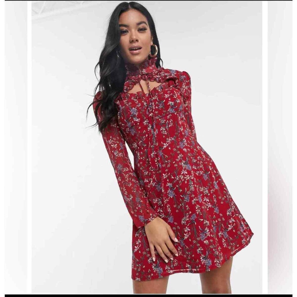 Missguided Floral Tea Dress